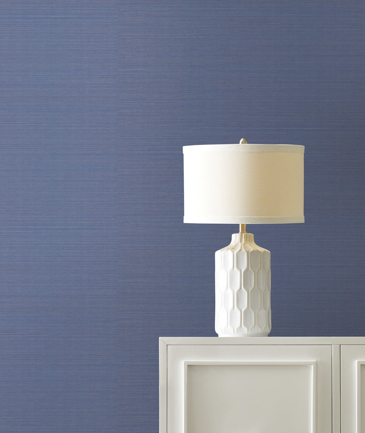 Maguey Sisal Bluebell Grasscloth Wallpaper with Traditional Style - York GV0161NW