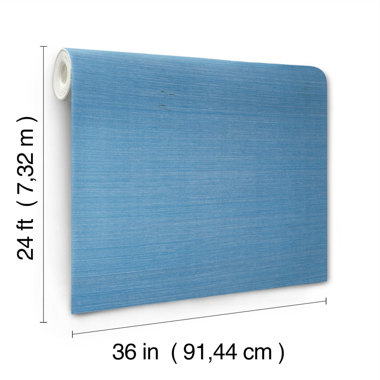 Maguey Sisal Azure Grasscloth Wallpaper with Traditional Style - York GV0162NW