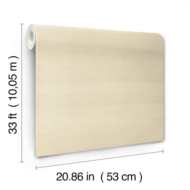 Maguey Sisal Oat Wallpaper with Natural Grasscloth Texture - York GV0173NW