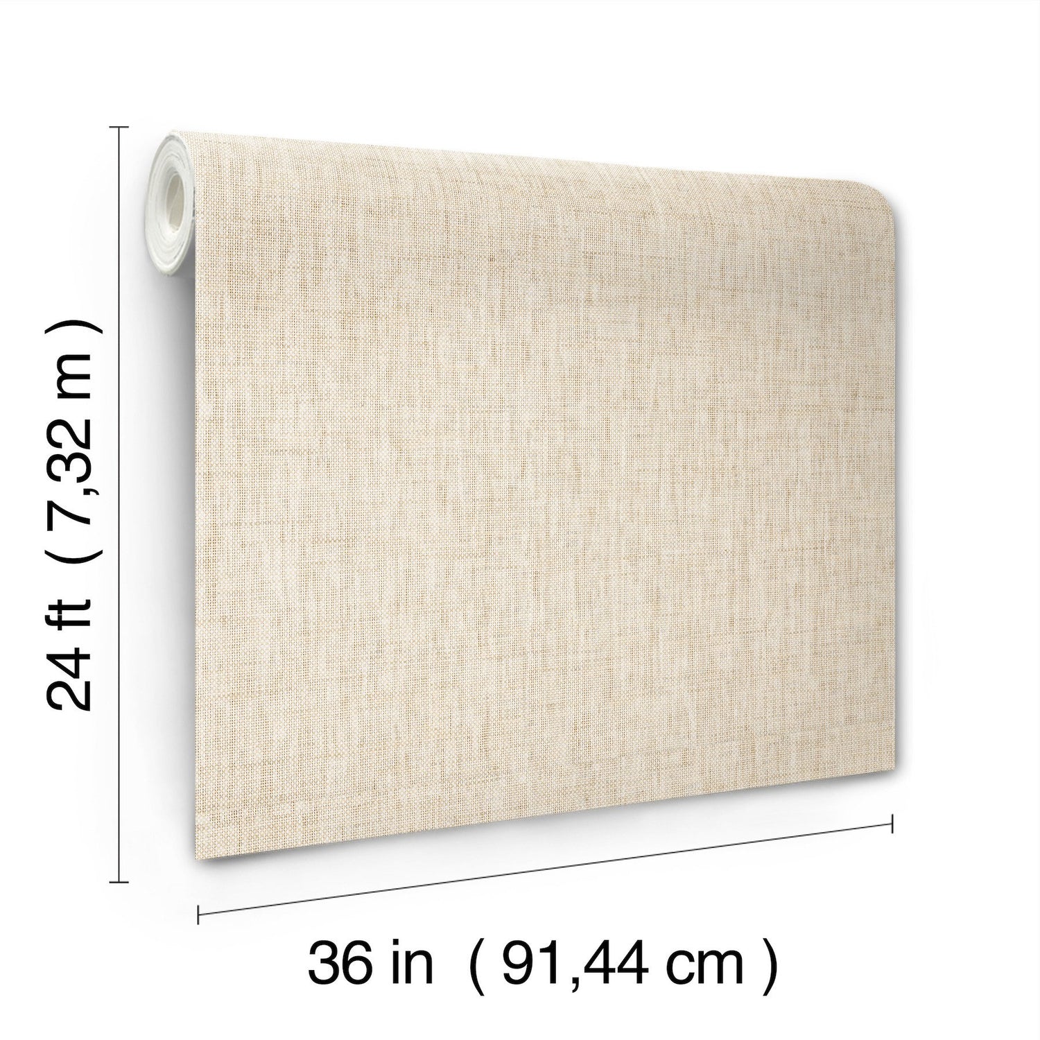 Kami Paperweave Natural Wallpaper with Paper Weave Grasscloth Texture - York GV0181LM