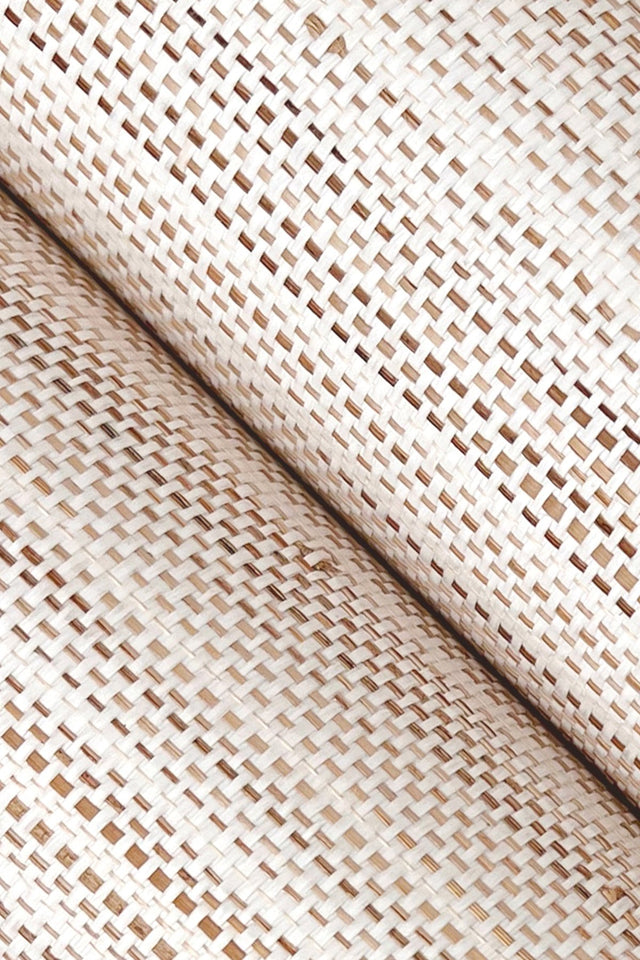 Marled Abaca White Grasscloth Wallpaper - York GV0201