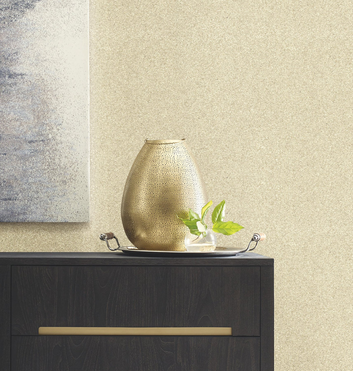 Terra Mica Oyster Wallpaper with Metallic Mica Texture - York GV0212