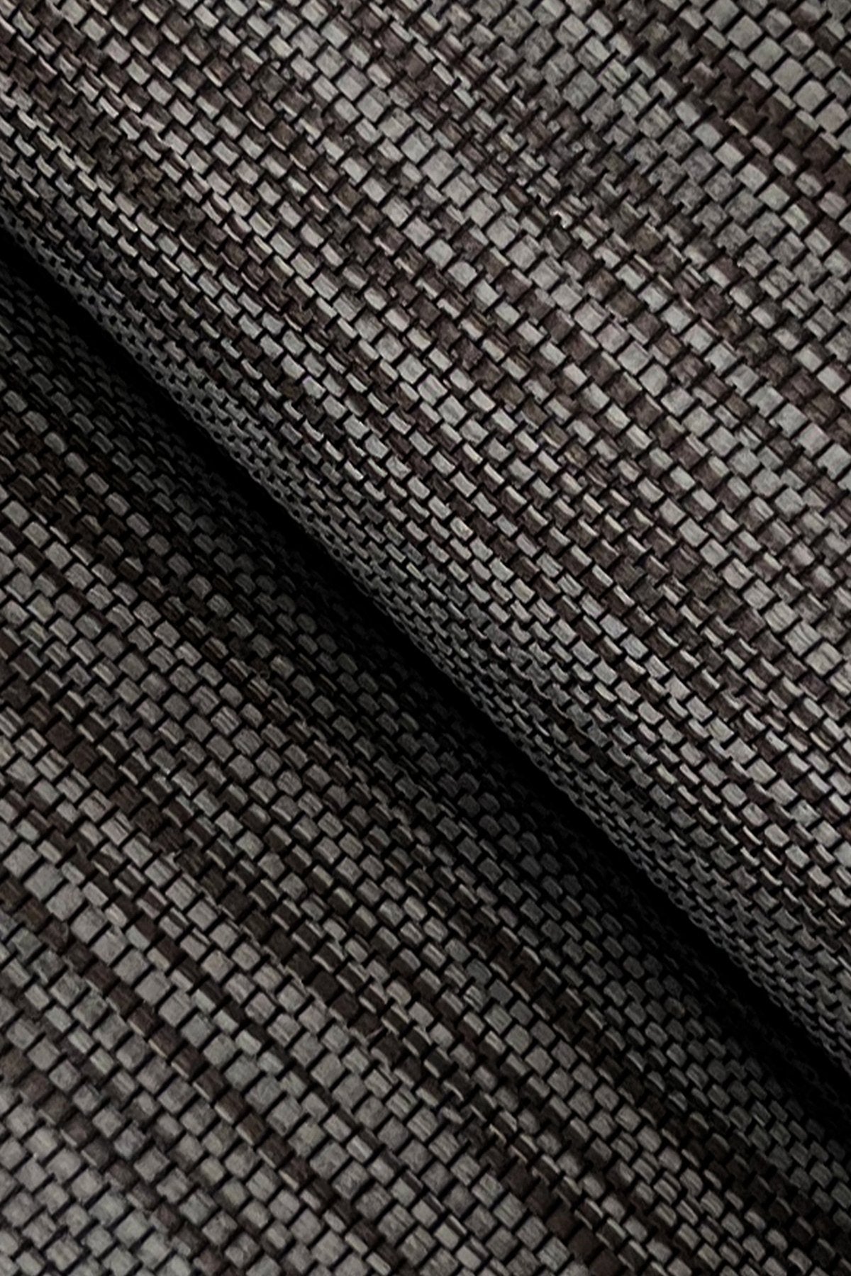 Horizon Paperweave Black Grasscloth Wallpaper - York GV0221