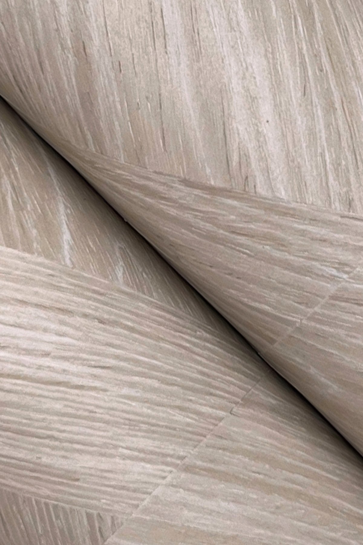 Interlocking Wood Taupe Wallpaper with Wood Veneer Chevron Pattern - York GV0243