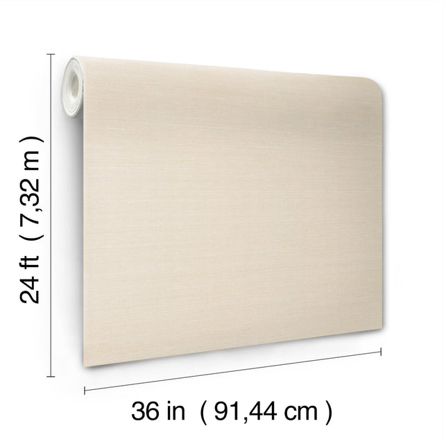 Delicate Abaca Sand Grasscloth Wallpaper with Metallic Effect - York GV0282