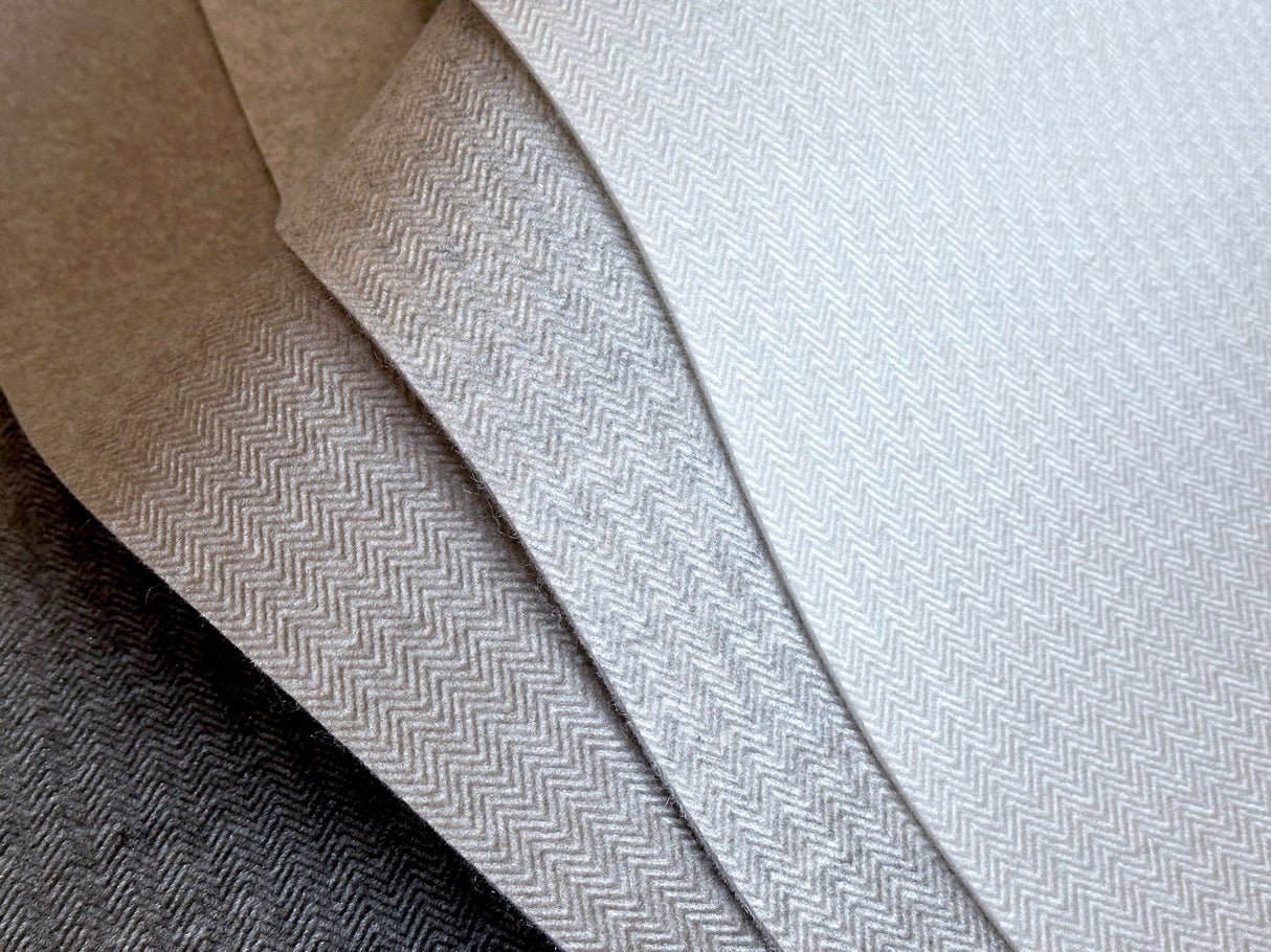 Savile Taupe Wallpaper with Textured Herringbone Pattern - York HA3657R