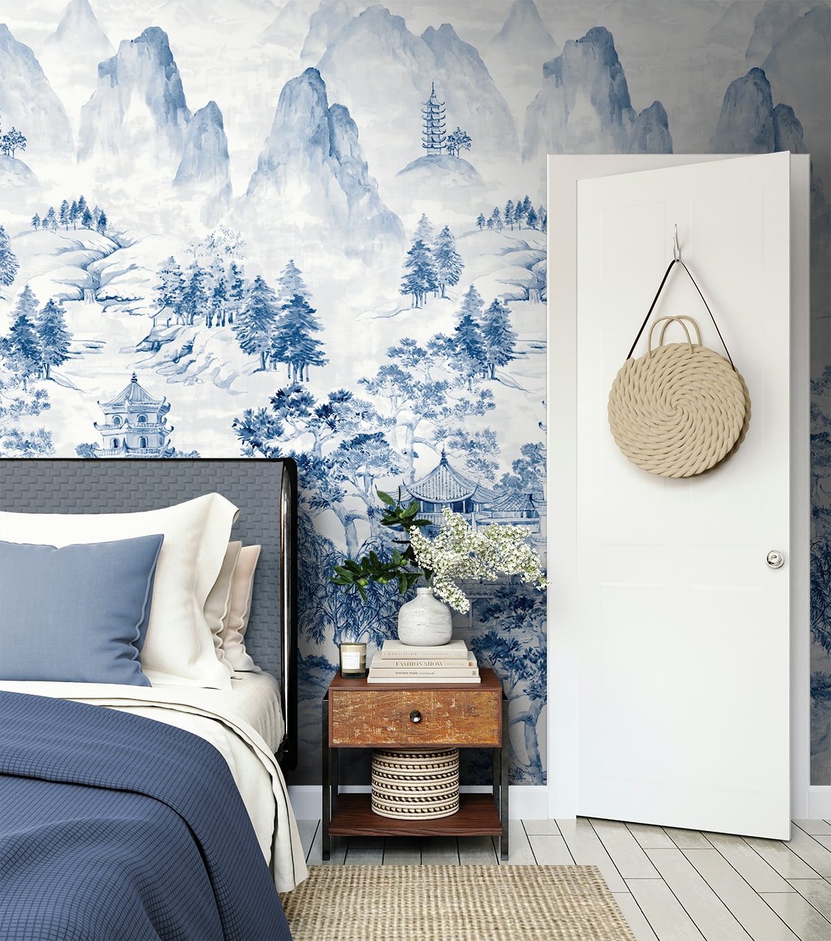 Misty Mountain Bluestone by Harry & Grace Peel and Stick Scenic Wall Mural – Harry & Grace HG12502M