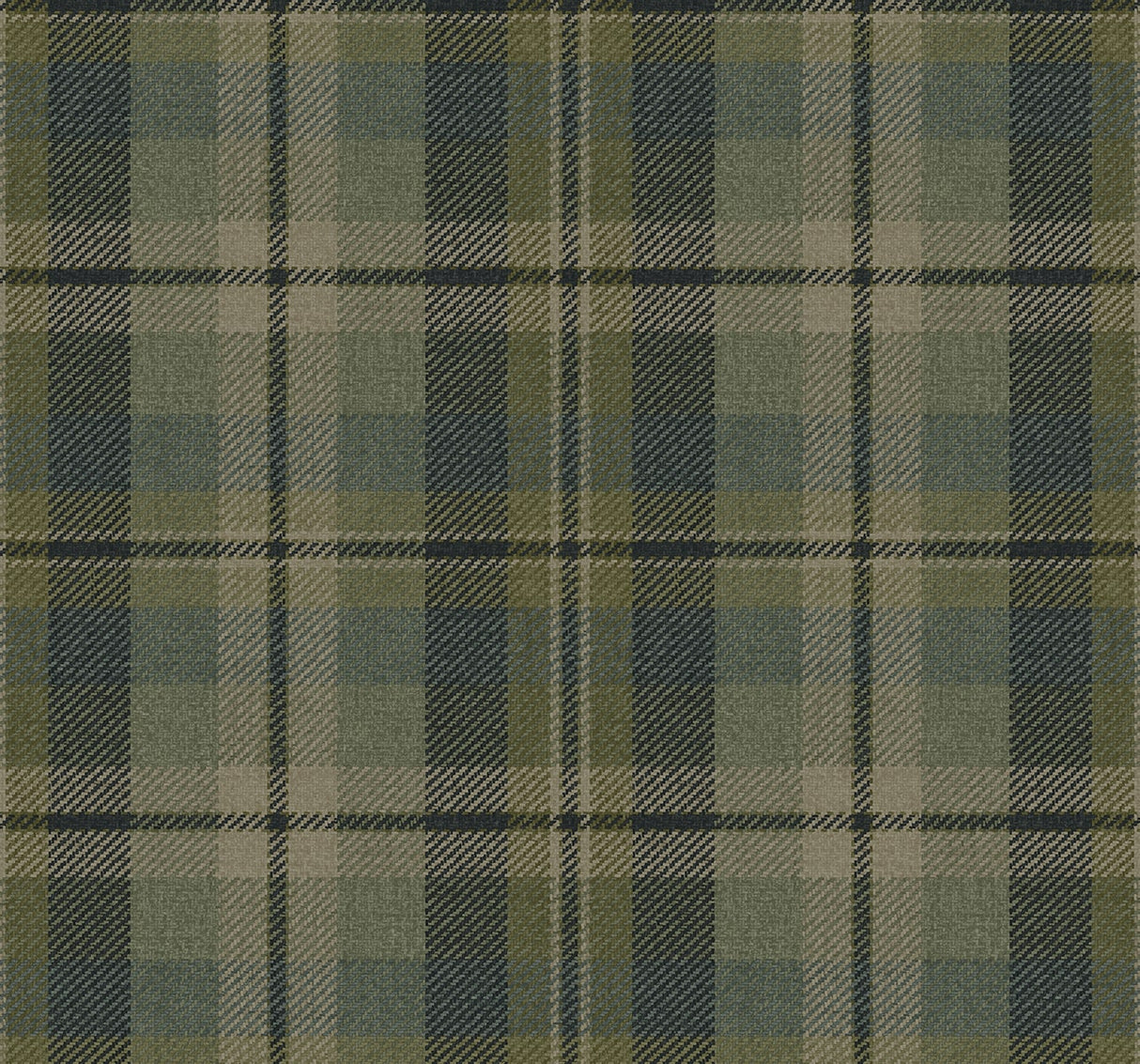 Green and blue tailored plaid peel and stick wallpaper pattern