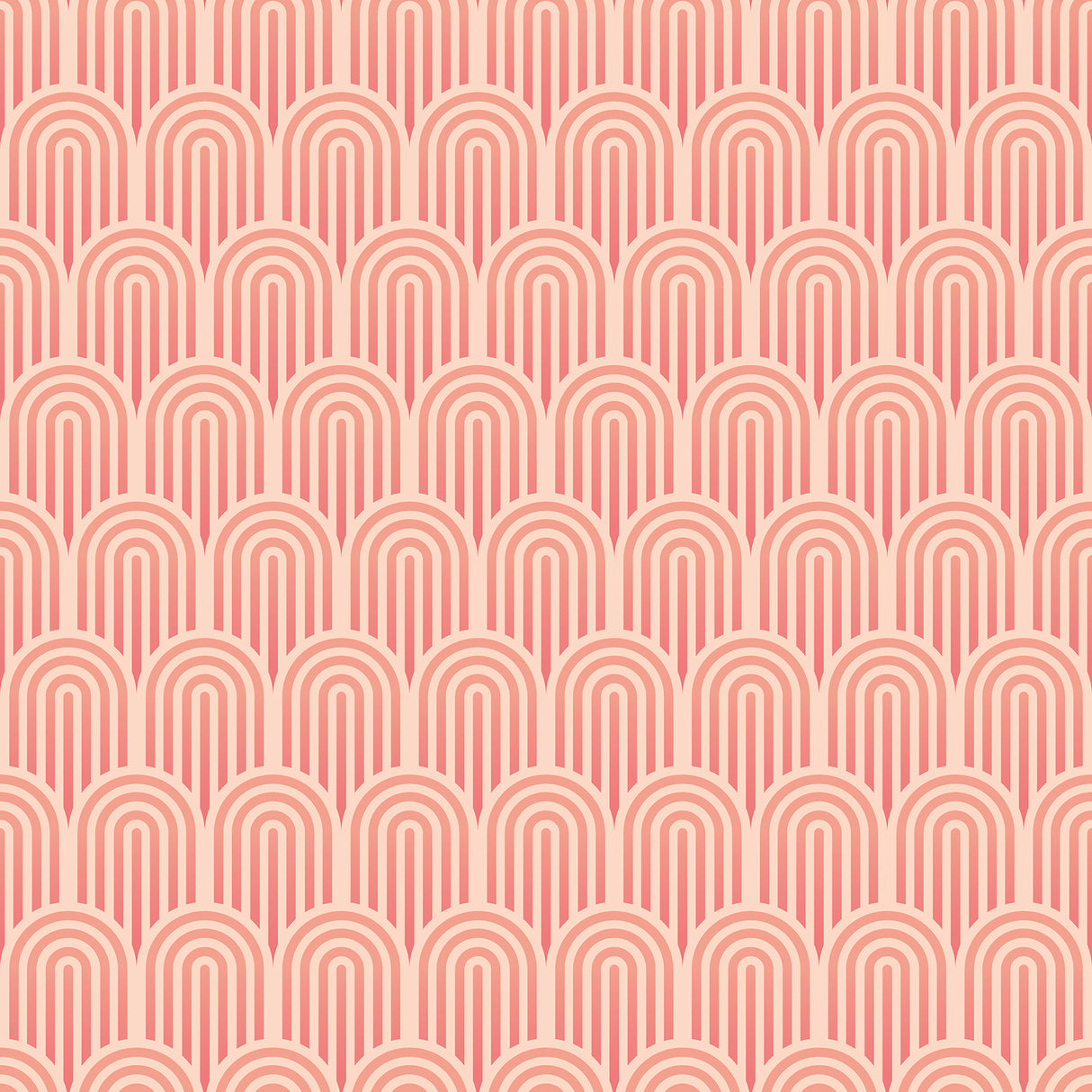 Retro Arch Blush Pink Peel and Stick Wallpaper by Hoopla Walls HWA1072PU