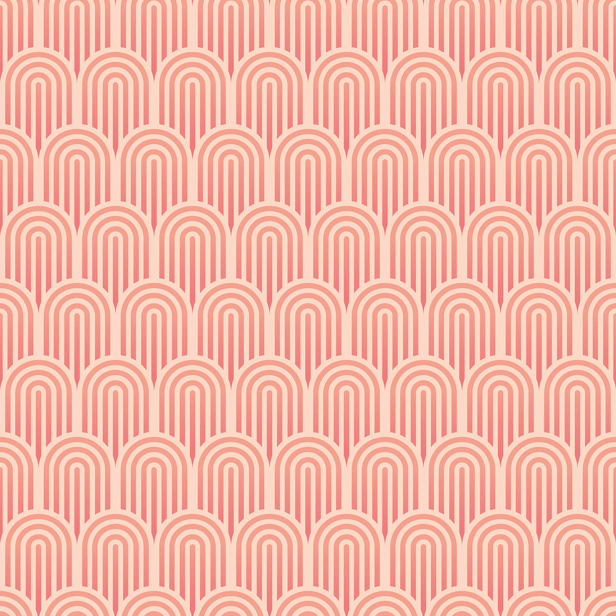 Retro Arch Blush Pink Peel and Stick Wallpaper by Hoopla Walls HWA1072PU