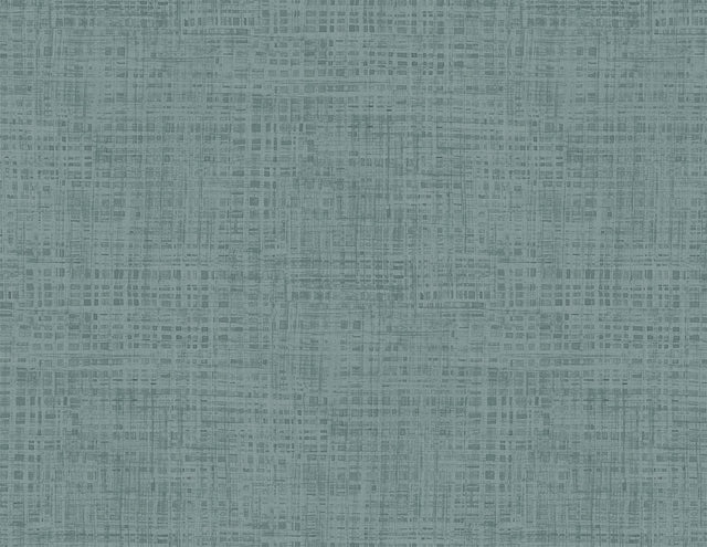 Seabrook Designs Ami wallpaper in Steel Blue with a subtle woven linen texture