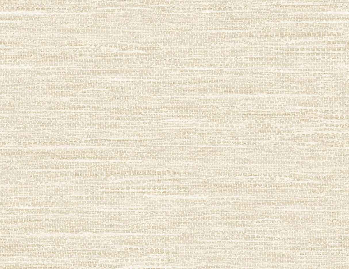 Rina wallpaper in Linen colorway with matte faux grasscloth texture