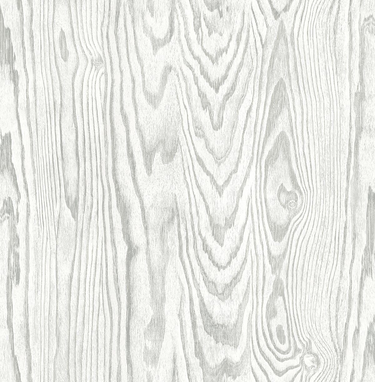 Seabrook Designs Nina wallpaper in Fog grey with rustic wood grain pattern