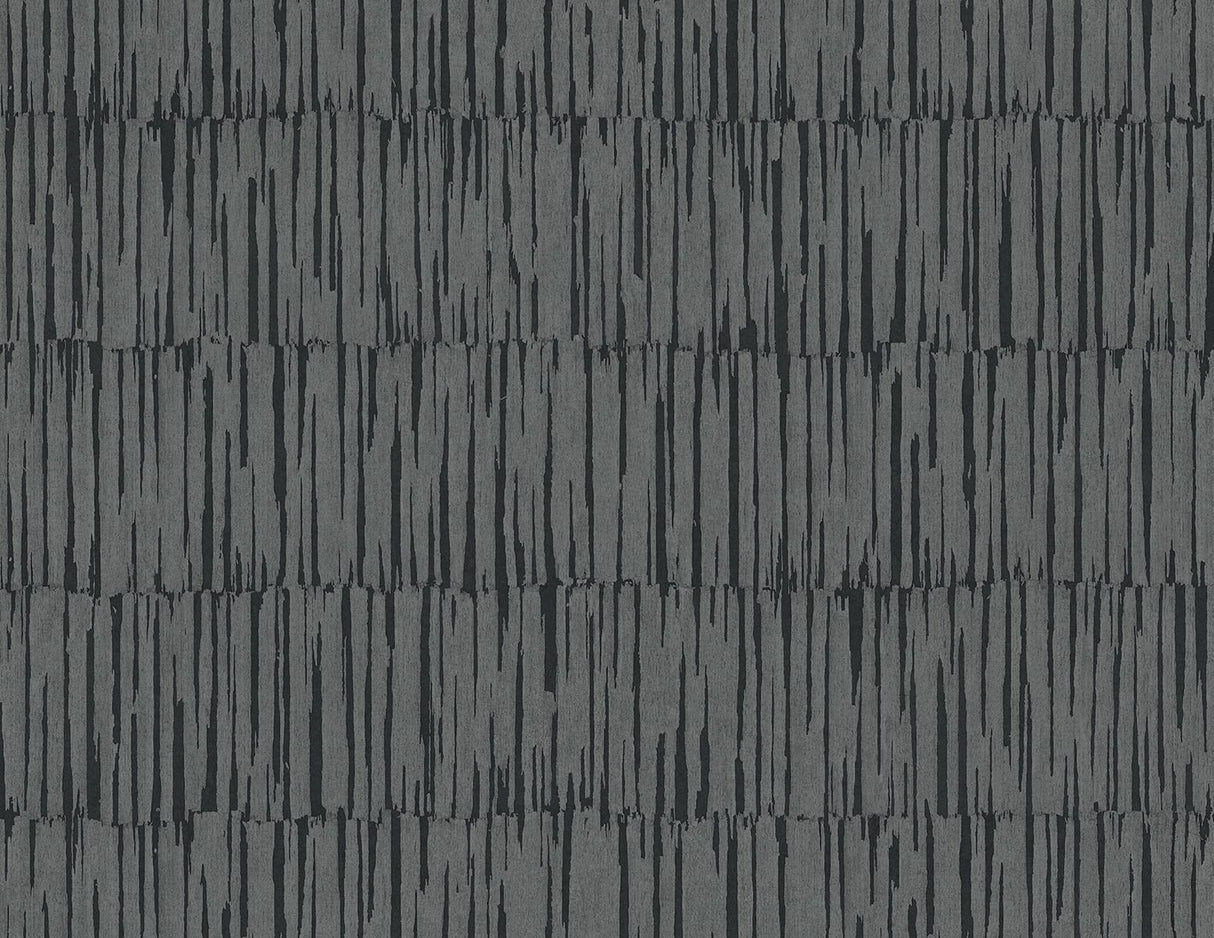 Naomi charcoal striped wallpaper pattern