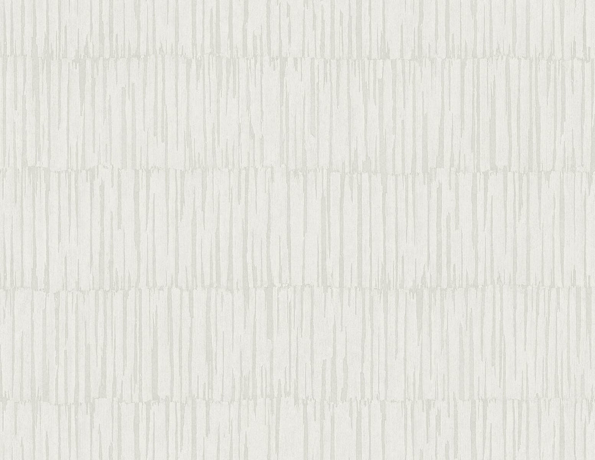Naomi wallpaper in Hemp, a soft grey-beige striped texture with a matte look