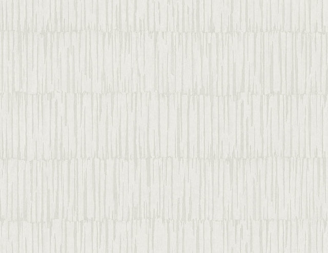 Naomi wallpaper in Hemp, a soft grey-beige striped texture with a matte look