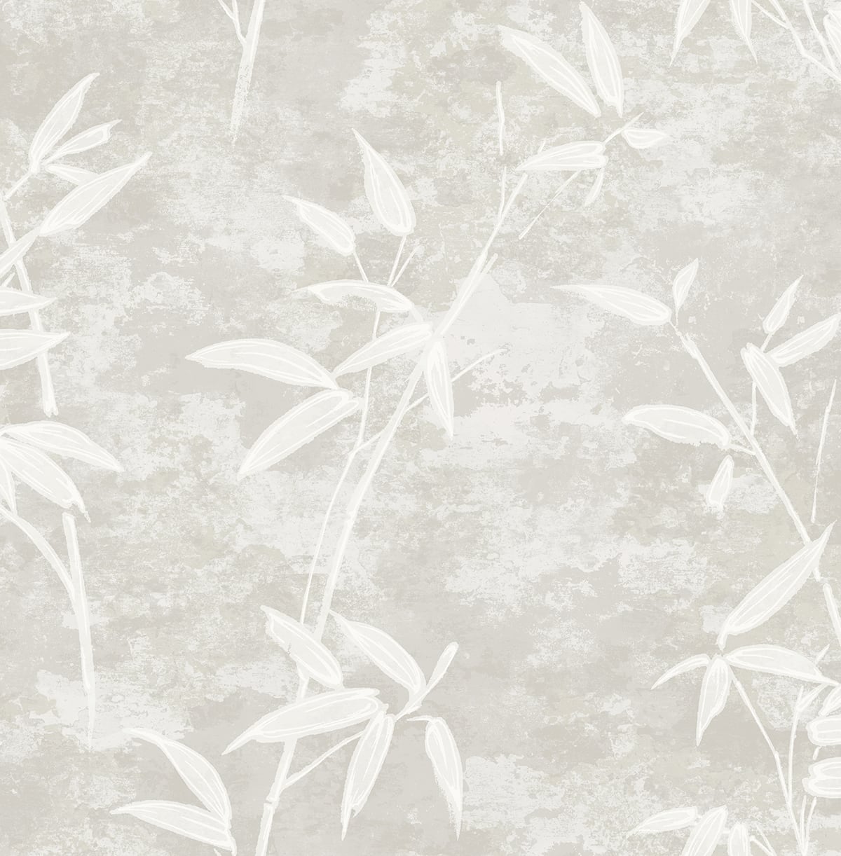 Honshu Bamboo wallpaper in Henon Gray featuring a soft bamboo botanical motif on a matte, textured-looking ground.