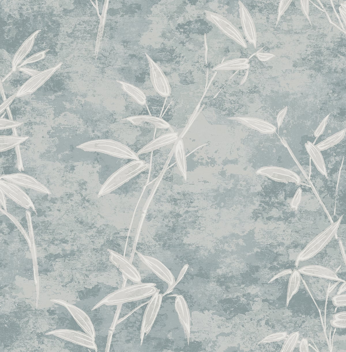 Honshu Bamboo Blue Smoke by Japandi Style Botanical Bamboo Wallpaper – Seabrook Designs JP10912-Sample