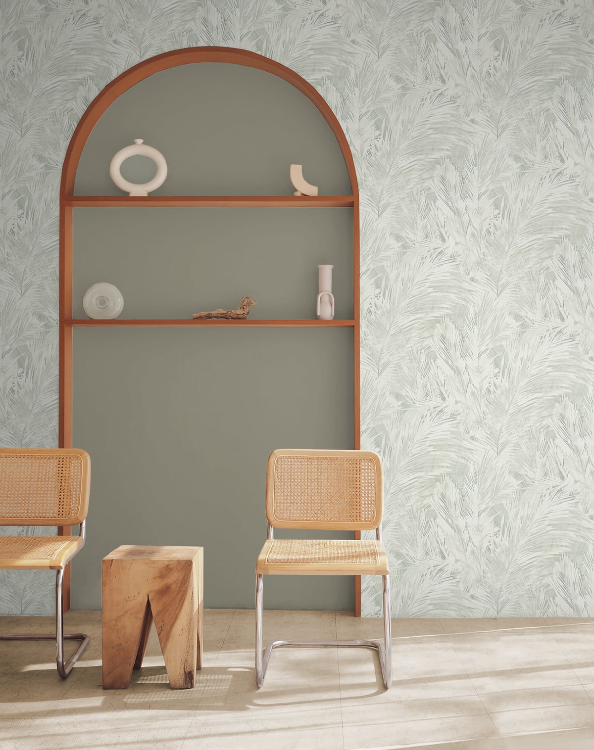 Mari Moss by Japandi Style Botanical Vinyl Wallpaper – Seabrook Designs JP11004