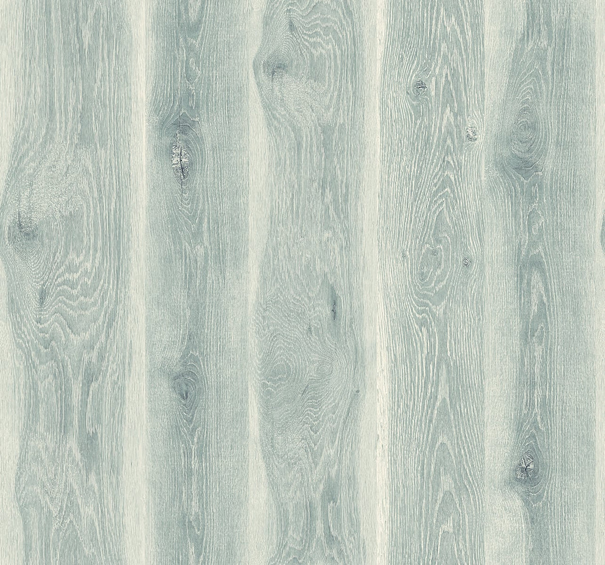 Blue Frost woodgrain wallpaper with vertical plank pattern and a matte finish.