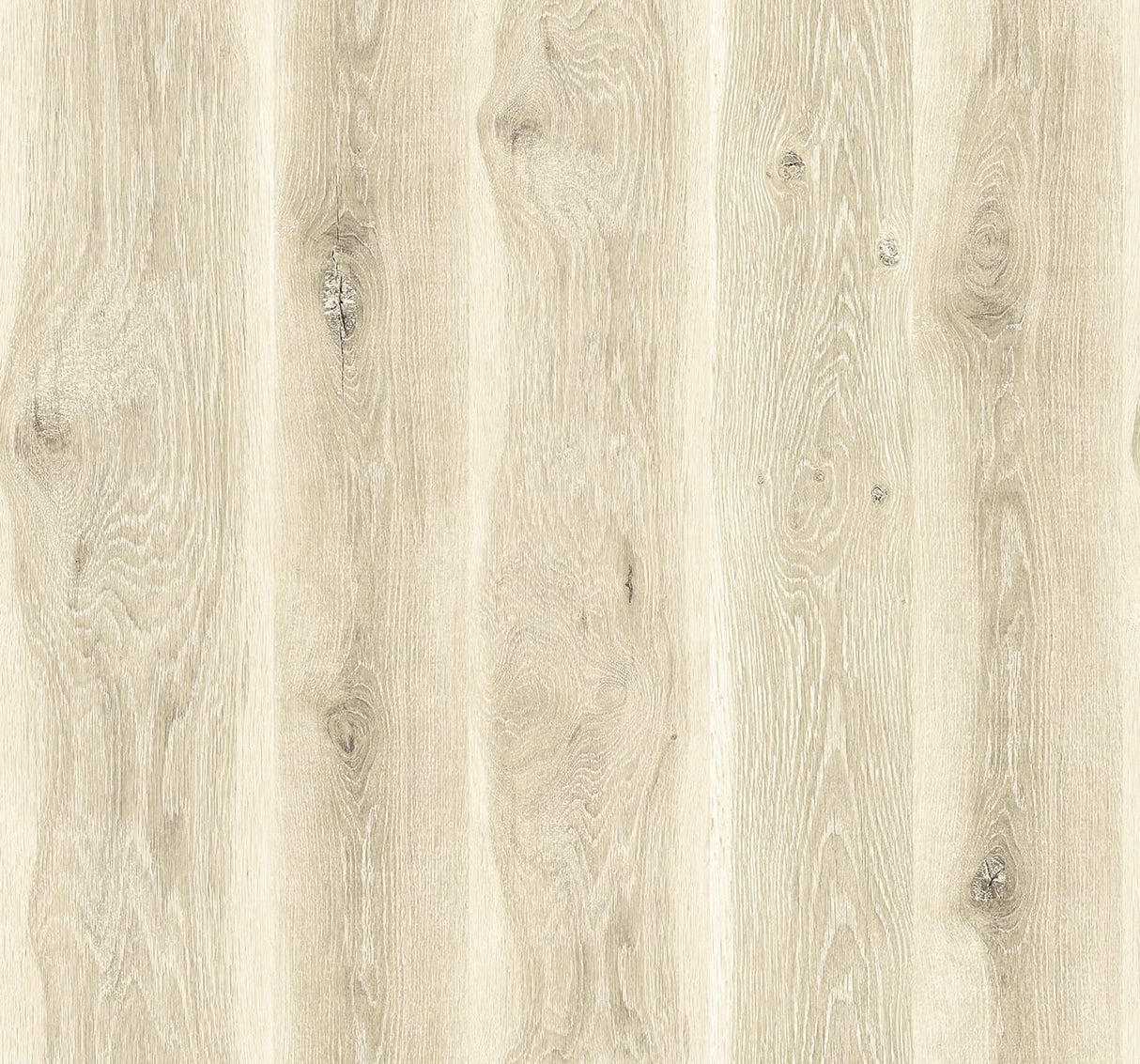 Kieri Oat wood-look matte vinyl wallpaper with vertical planks