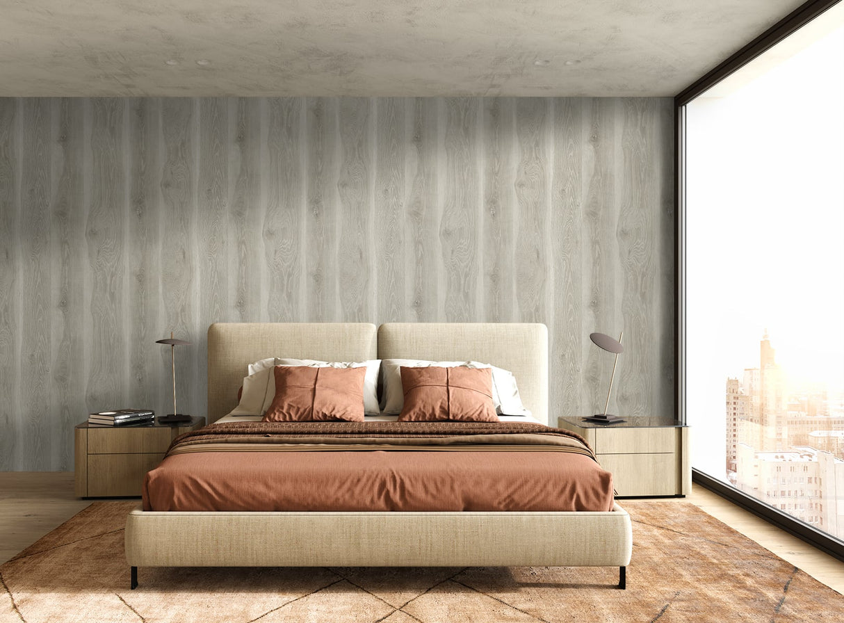 Kieri Cove Grey by Japandi Style Wood Look Wallpaper – Seabrook Designs JP11308