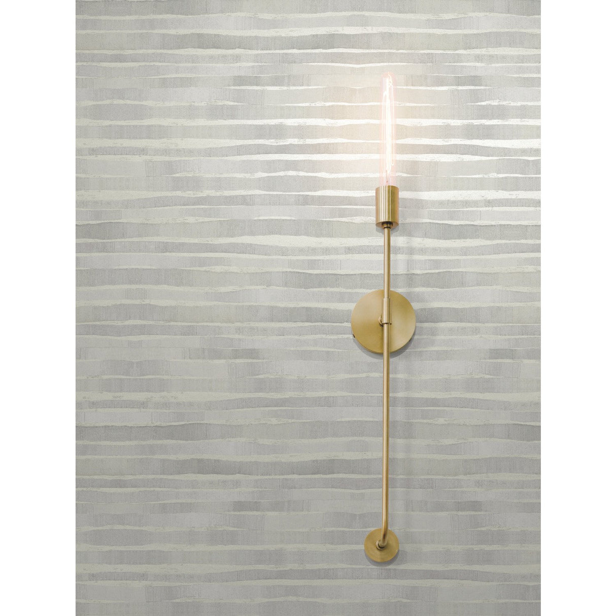 Dreamscapes Grey Textured Horizontal Stripe Wallpaper - York KT2182