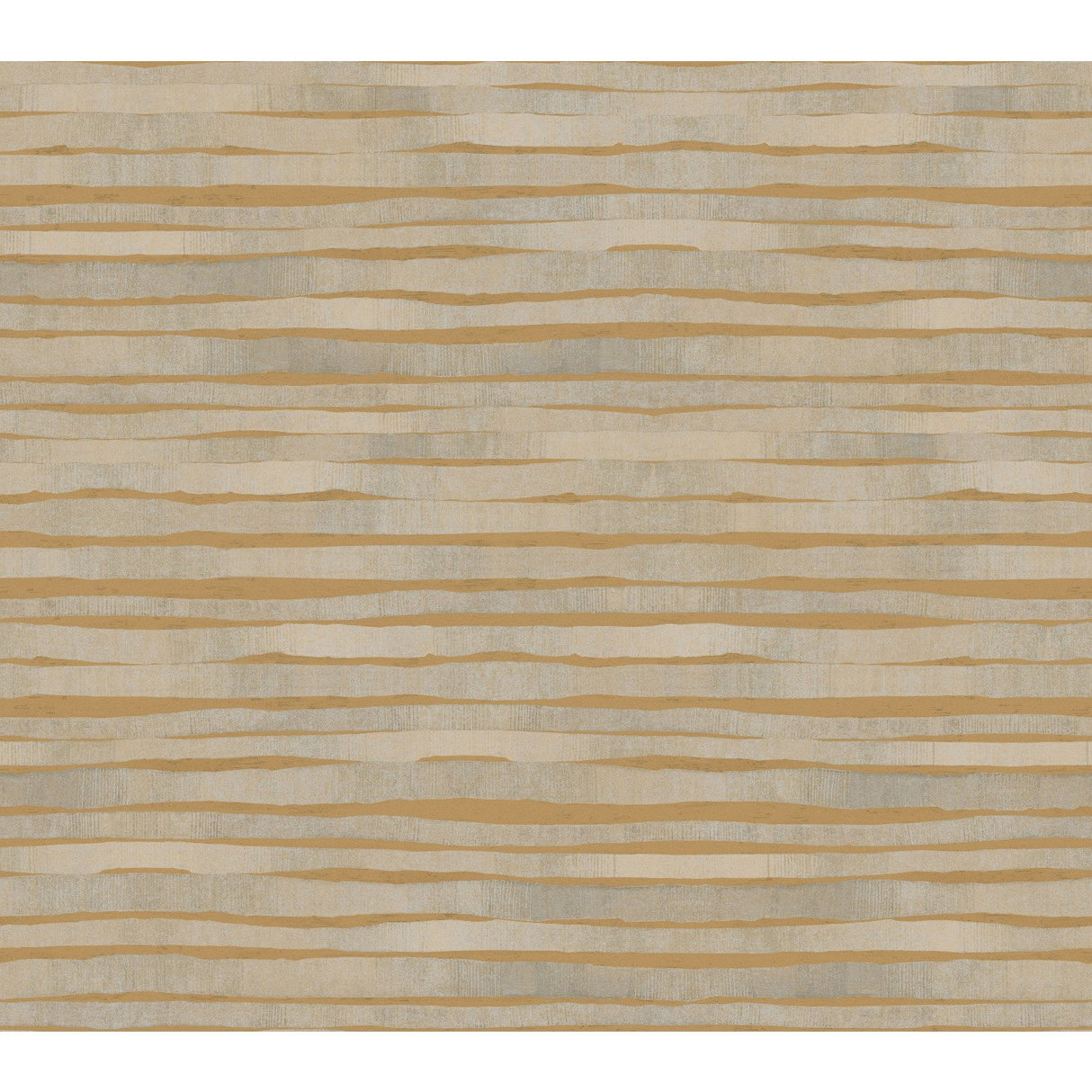 Dreamscapes Gold Textured Horizontal Stripe Wallpaper - York KT2186