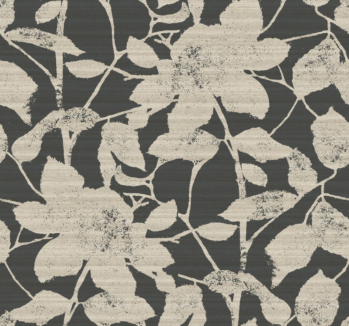 Solange Black Botanical Wallpaper by Antonina Vella - LL3213
