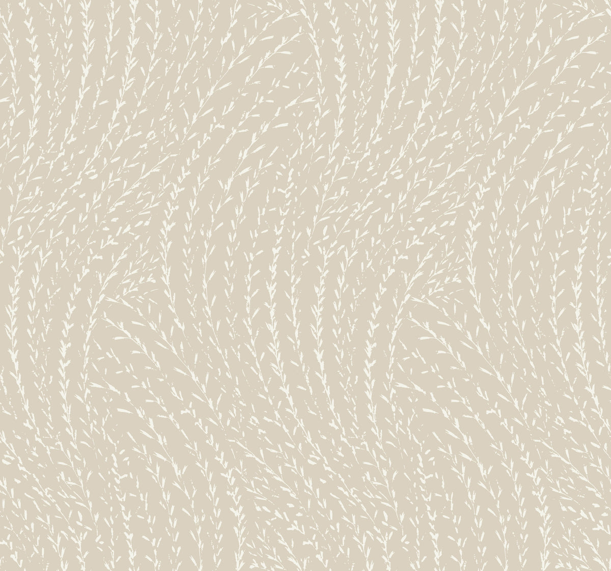 Willow Song Taupe Botanical Wallpaper by Antonina Vella - LL3218