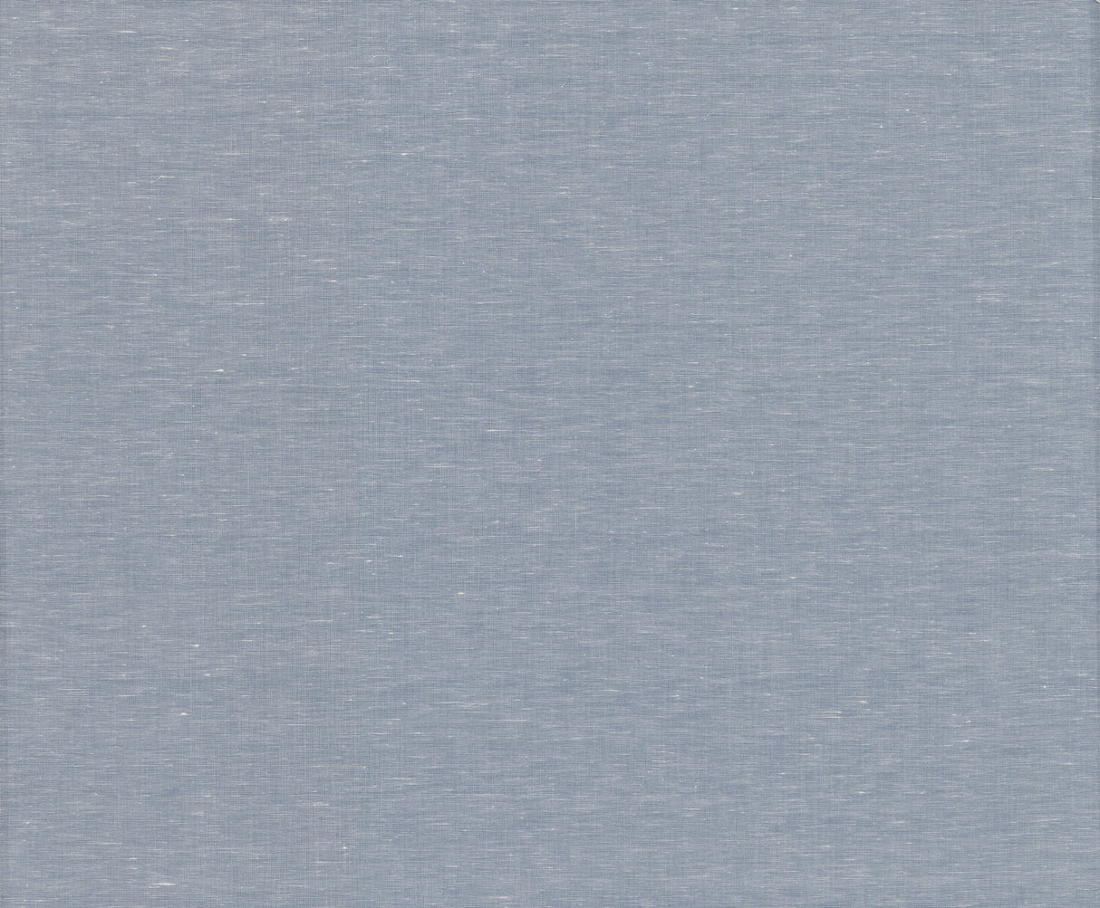 Hempfield Weave Blue Loomed Wallpaper by Antonina Vella - LL4351, denim blue cotton and hemp woven texture on non woven backing