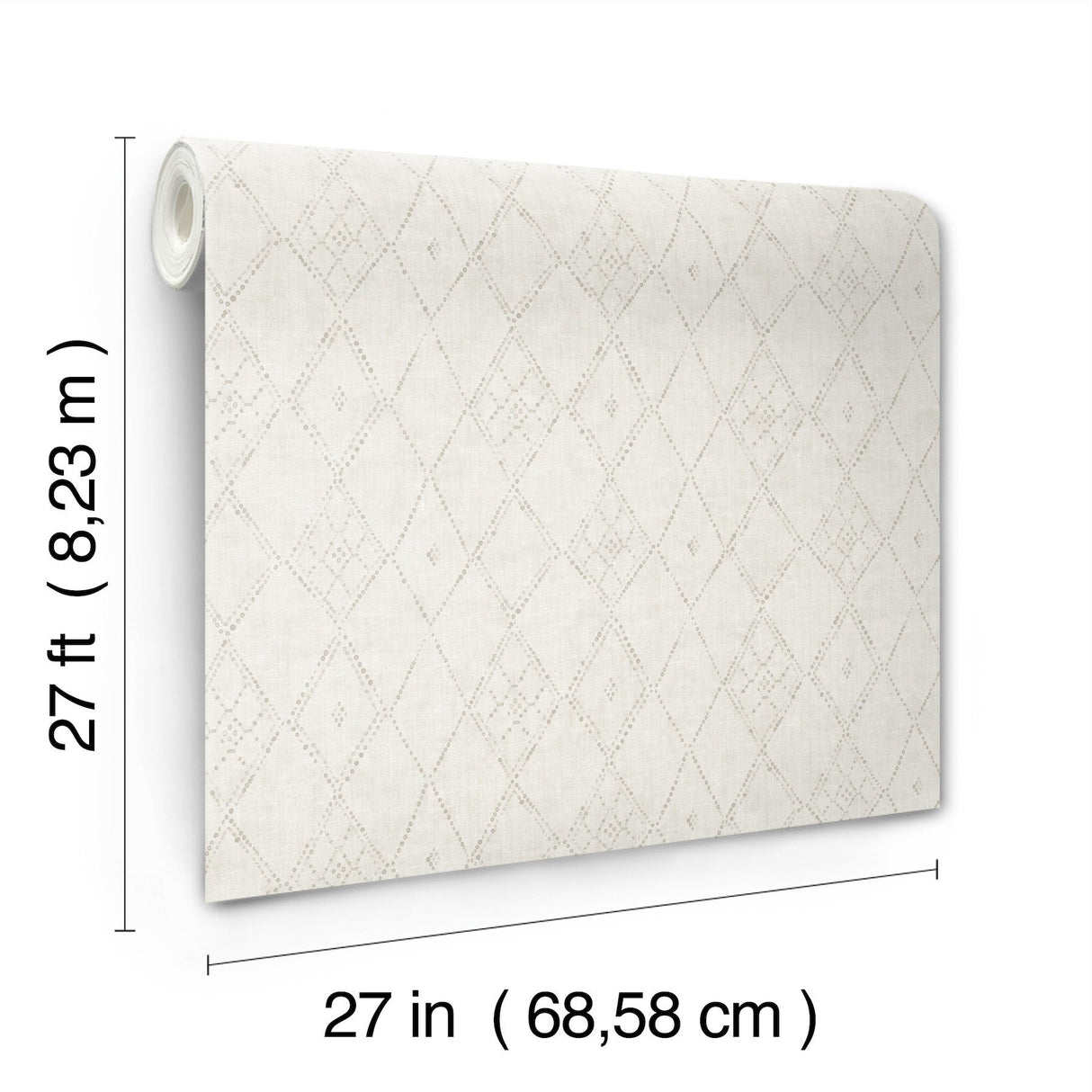 Souk Diamonds Smoke Wallpaper with Geometric Diamond Pattern - York LM5312