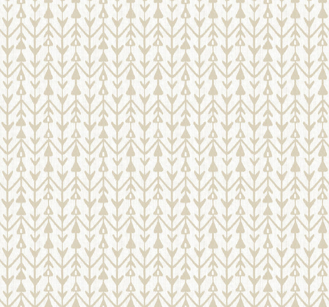 Martigue Stripe Ochre Wallpaper with Bohemian Stripe Motif - York LM5381