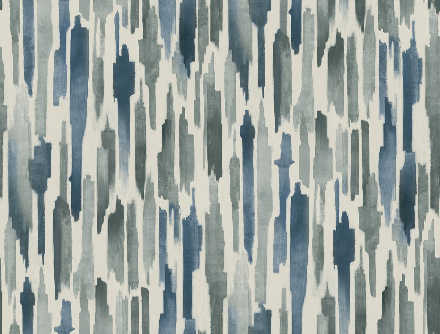 Pluie Ocean Blue Painterly Watercolor Wallpaper - York LM5401