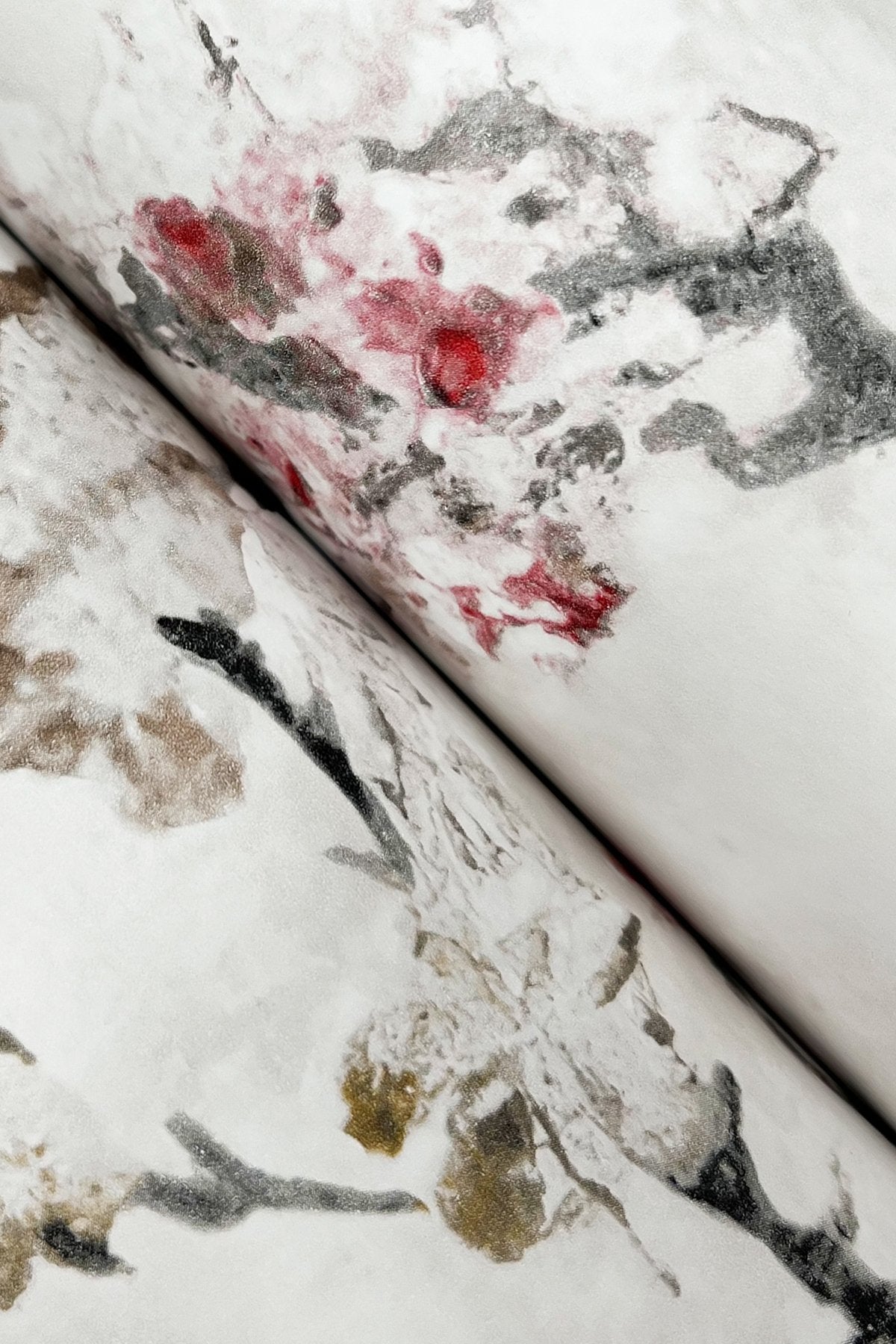 Avril Chinoiserie Rose Wallpaper with Traditional Floral Branch Motif - York LM5411