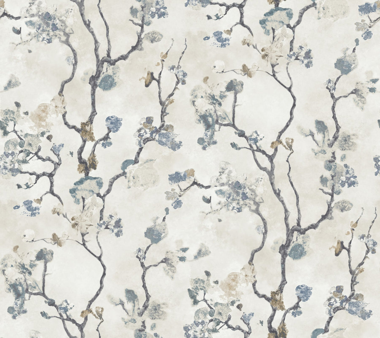 Avril Chinoiserie Peacock Wallpaper with Traditional Floral Branches - York LM5412