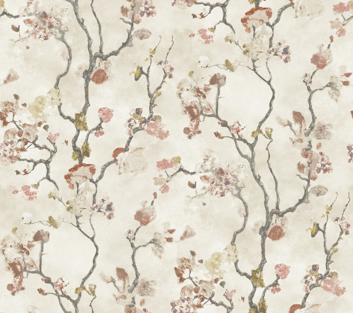 Avril Chinoiserie Coral Wallpaper with Traditional Floral Pattern - York LM5413