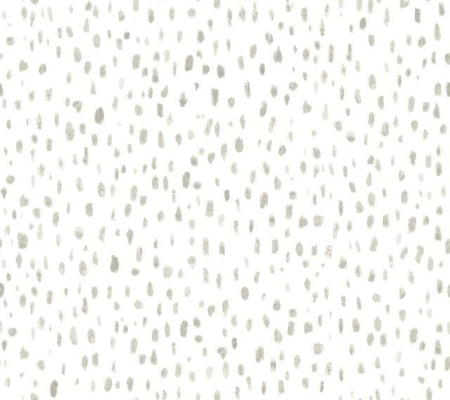 Tachette Taupe Wallpaper with Geometric Brushstroke Pattern - York LM5423