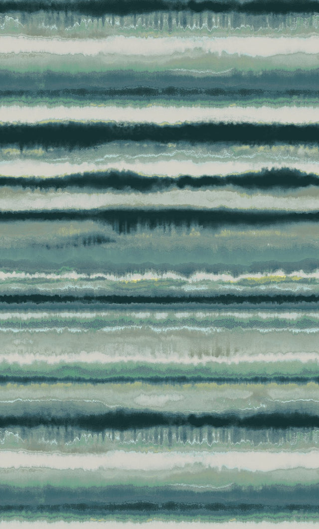 Edition Mural Blue Wall Mural with Abstract Painterly Stripes - York LM5426M