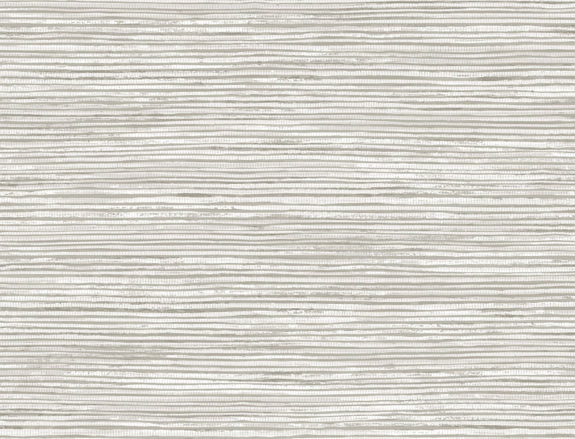 Osprey Faux Grasscloth wallpaper in Cove Gray and Silver with subtle horizontal texture and shimmer
