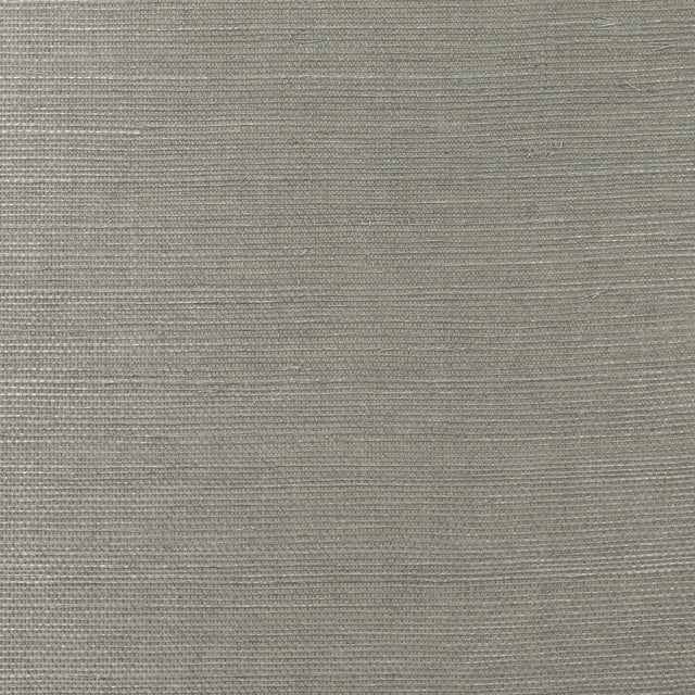 Lillian August Sisal grasscloth wallpaper in Graphite with metallic finish (LN11845)