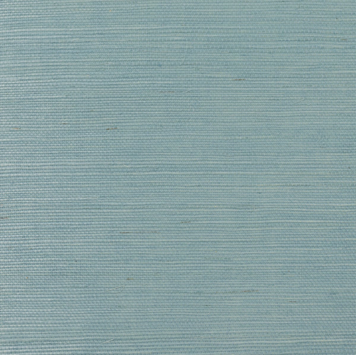 Aquamarine sisal grasscloth wallpaper with subtle woven texture