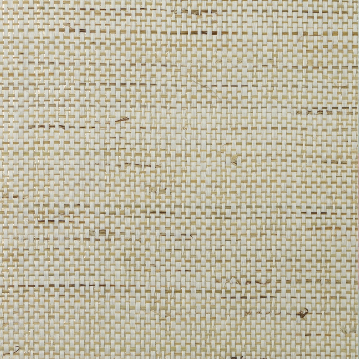 Woven paperweave and ramie grasscloth wallpaper in sandy beige with subtle gold tones