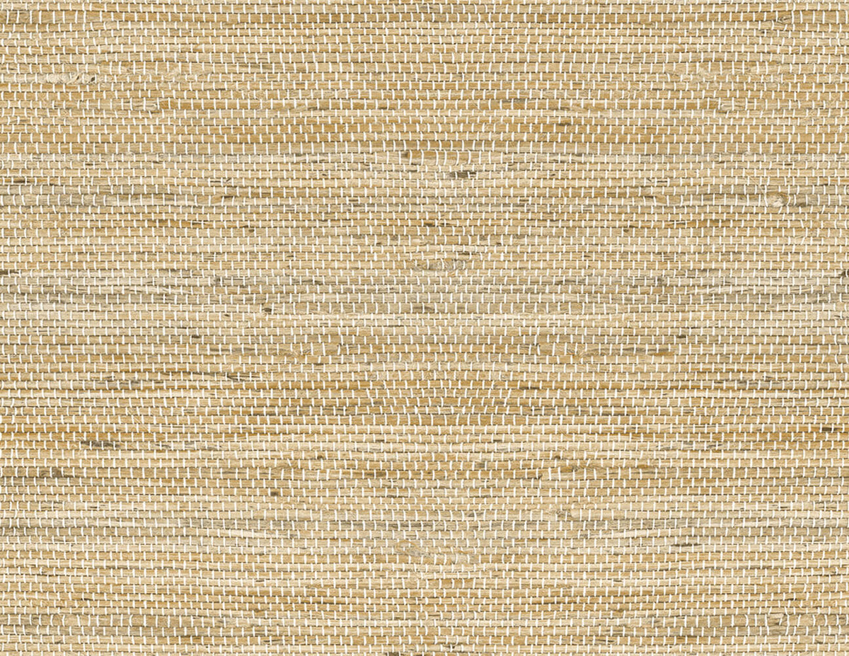Luxe Weave Chamomile by Lillian August Peel and Stick Textured Grasscloth Wallpaper – Lillian August LN20206 -Sample