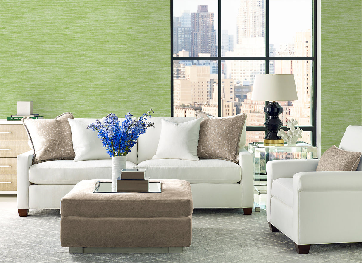 Tiger Island Faux Sisal Meadow by Coastal Haven Faux Grasscloth Wallpaper – Lillian August LN40404