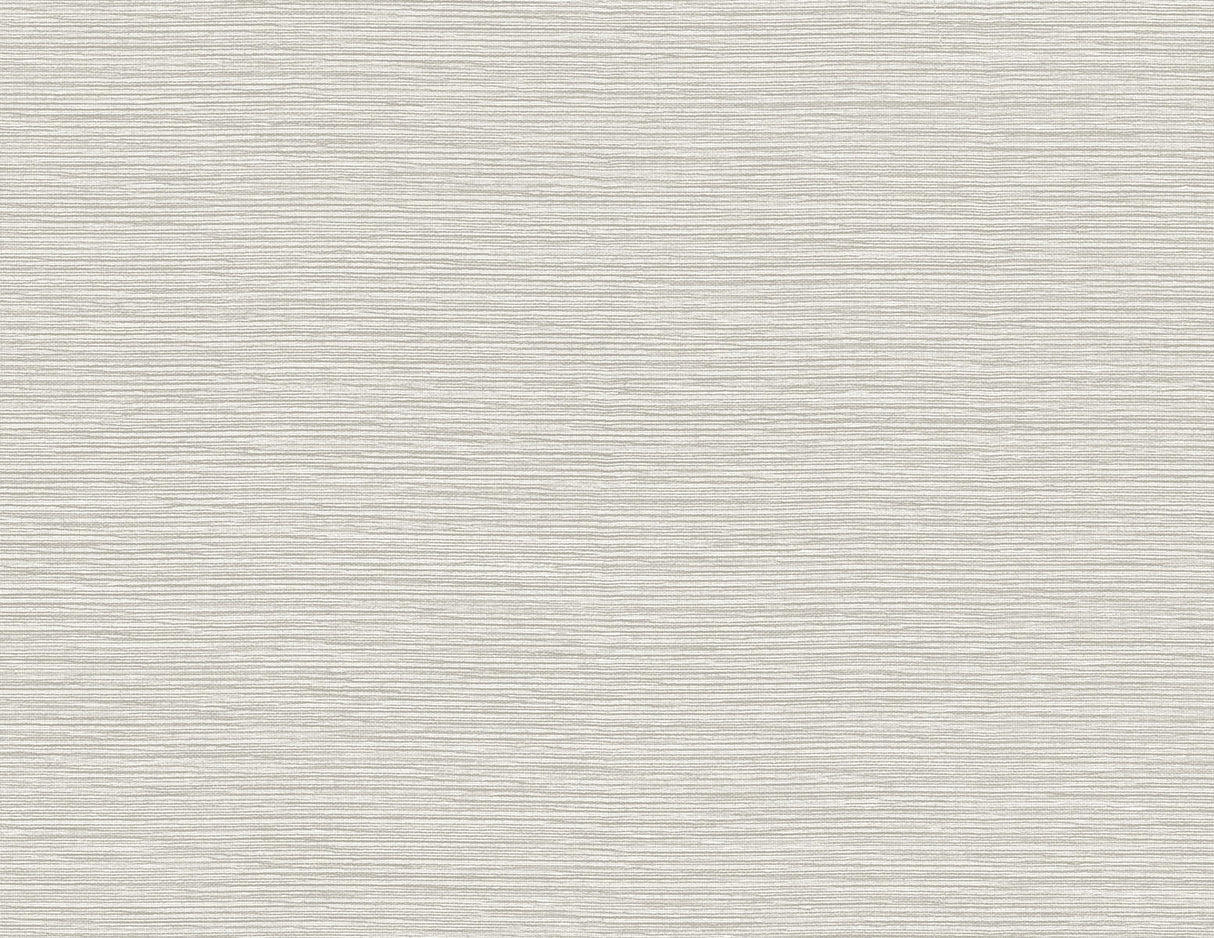 Tiger Island Faux Sisal wallpaper in Sea Salt with a matte faux grasscloth texture