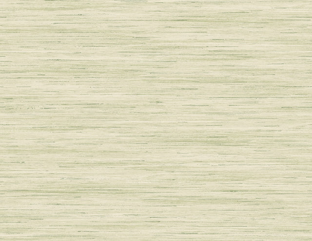 Loe Sanctuary Stria wallpaper in Grassland green with a matte faux grasscloth stria texture