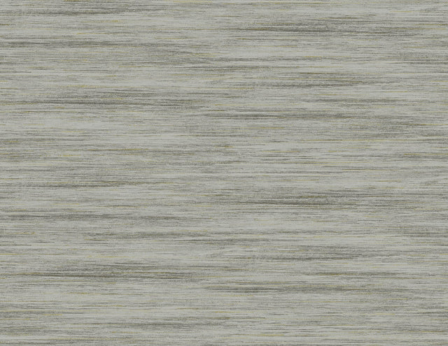 Loe Sanctuary Stria wallpaper in Coastline, a blue-grey faux grasscloth stria texture with subtle horizontal variation.