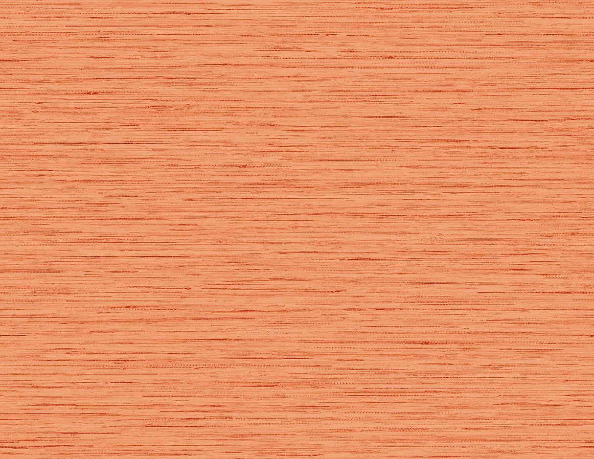 Persimmon faux grasscloth stria texture wallpaper in matte finish