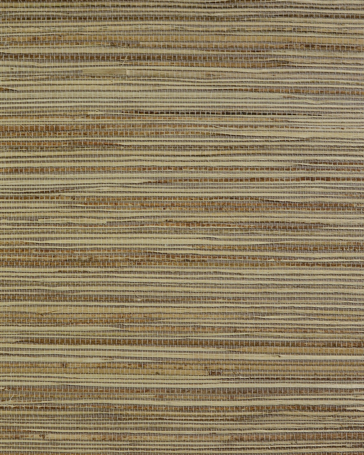Heathered tan raw jute grasscloth wallpaper texture